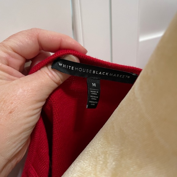 WHBM sweater jacket with hook closure - Picture 3 of 3